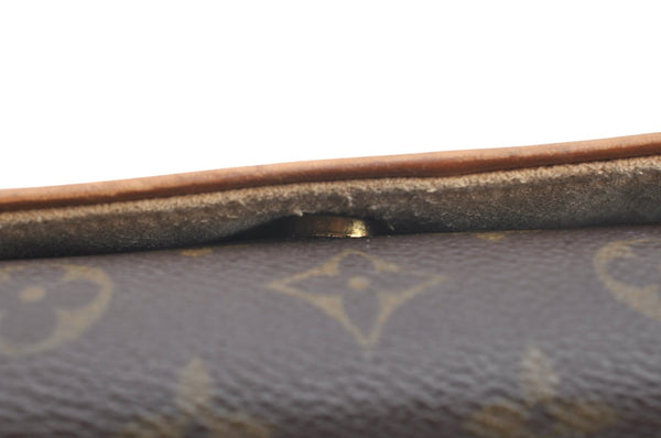 Authentic Louis Vuitton Monogram Pochette Twin GM Shoulder Bag M51852 LV K5688