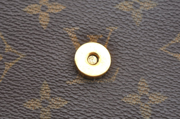 Authentic Louis Vuitton Monogram Pochette Twin GM Shoulder Bag M51852 LV K5688