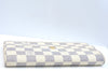 Authentic Louis Vuitton Damier Azur Portefeuille Sarah Wallet N61735 LV K5694