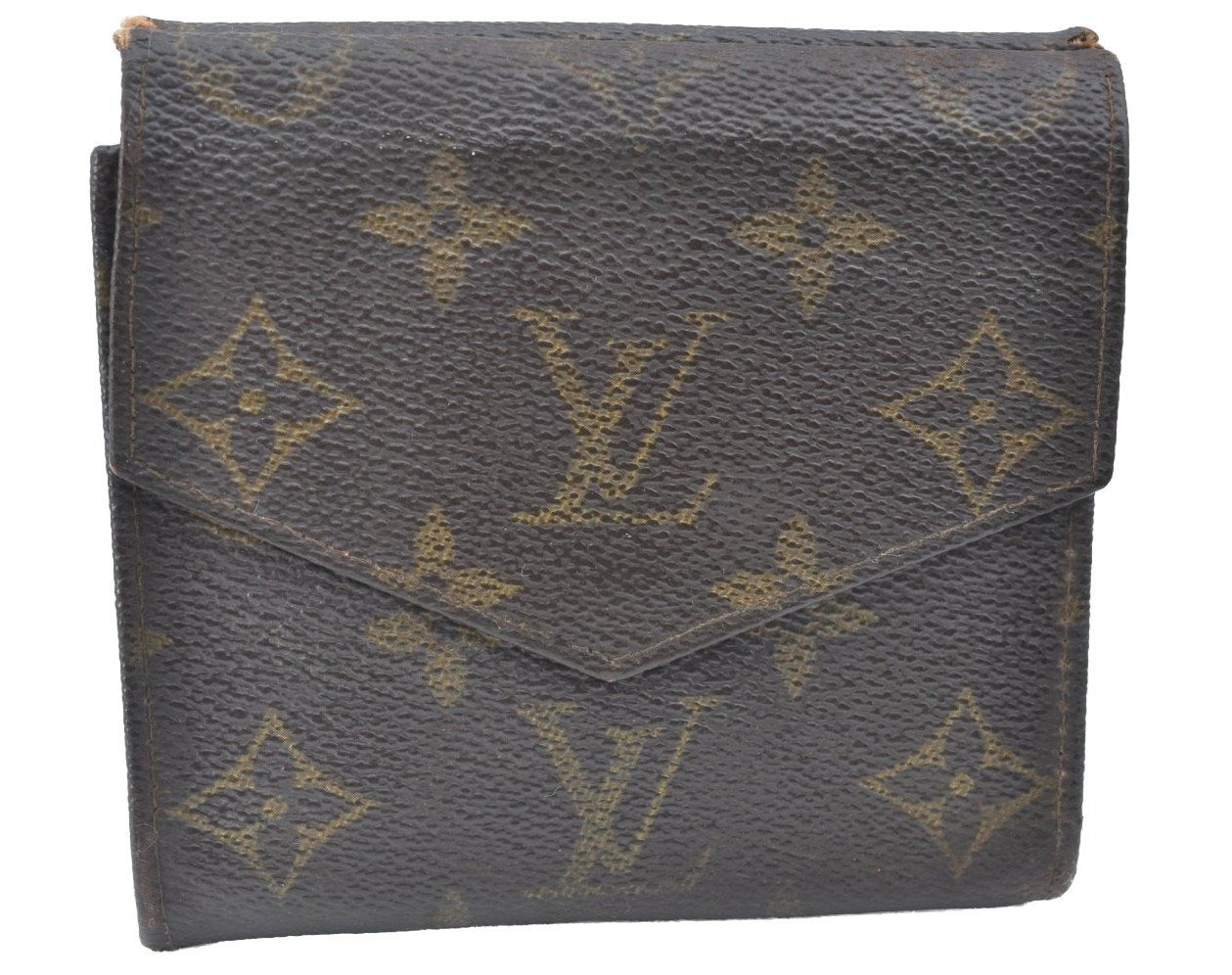 Authentic Louis Vuitton Monogram Porte Monnaie Billets Wallet M61660 LV K5695