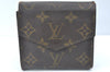 Authentic Louis Vuitton Monogram Porte Monnaie Billets Wallet M61660 LV K5695