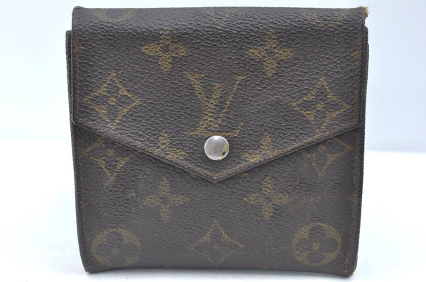 Authentic Louis Vuitton Monogram Porte Monnaie Billets Wallet M61660 LV K5695