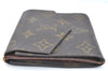 Authentic Louis Vuitton Monogram Porte Monnaie Billets Wallet M61660 LV K5695