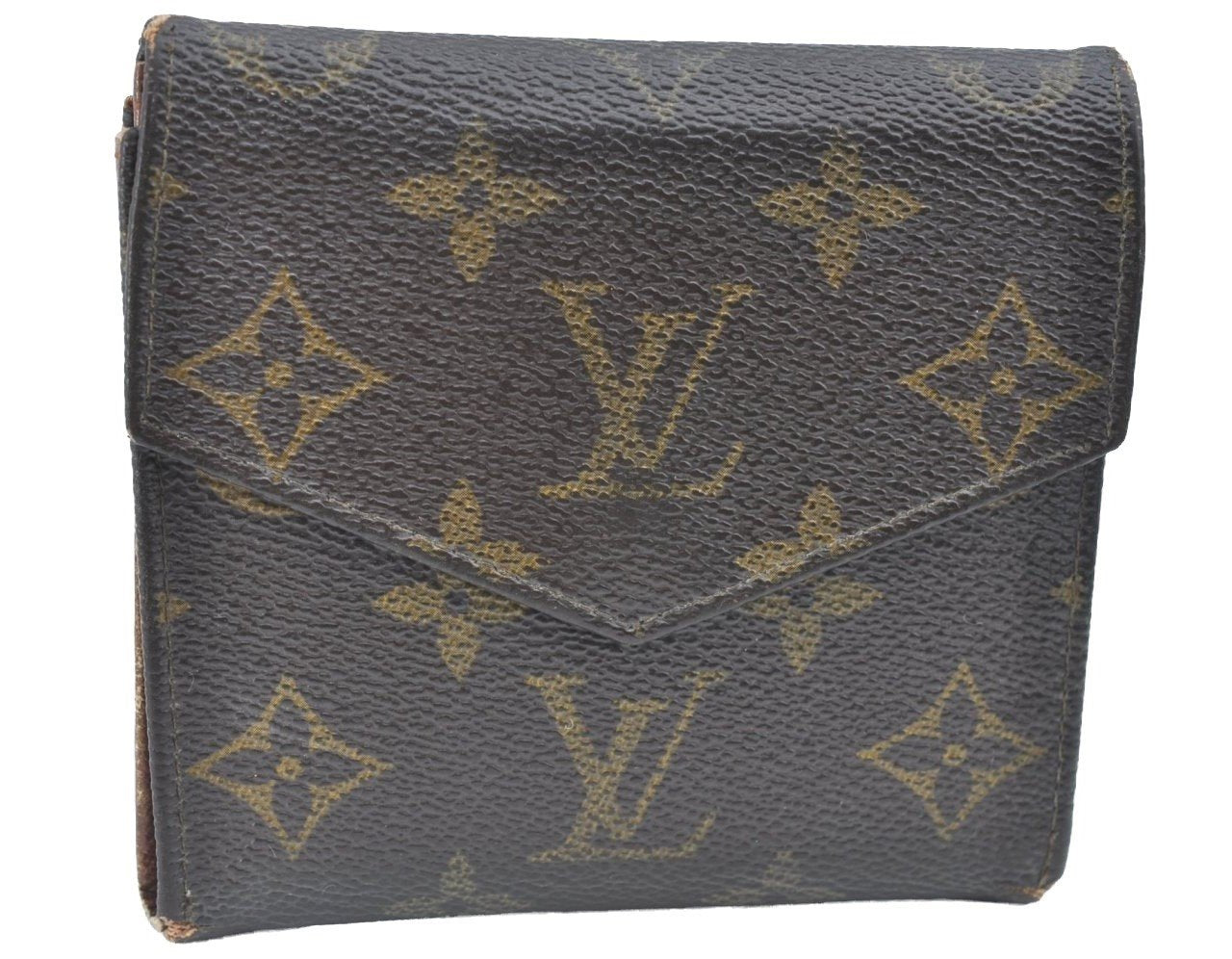 Authentic Louis Vuitton Monogram Porte Monnaie Billets Wallet M61660 LV K5696