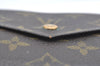 Authentic Louis Vuitton Monogram Porte Monnaie Billets Wallet M61660 LV K5696