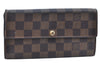 Authentic Louis Vuitton Damier Portefeuille Sarah Long Wallet N61734 LV K5697