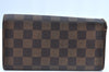 Authentic Louis Vuitton Damier Portefeuille Sarah Long Wallet N61734 LV K5697