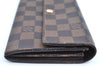 Authentic Louis Vuitton Damier Portefeuille Sarah Long Wallet N61734 LV K5697