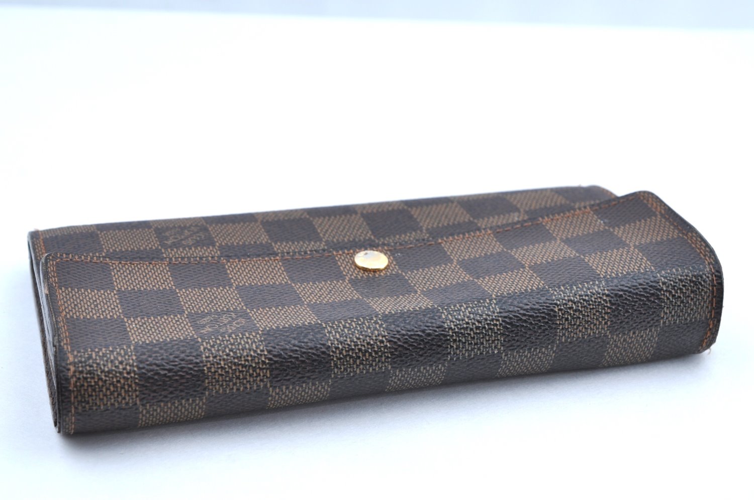 Authentic Louis Vuitton Damier Portefeuille Sarah Long Wallet N61734 LV K5697