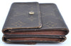 Authentic Louis Vuitton Monogram M61652 Porte Monnaie Billet Carte Credit K5698