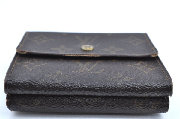 Authentic Louis Vuitton Monogram M61652 Porte Monnaie Billet Carte Credit K5698