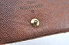Authentic Louis Vuitton Monogram M61652 Porte Monnaie Billet Carte Credit K5698
