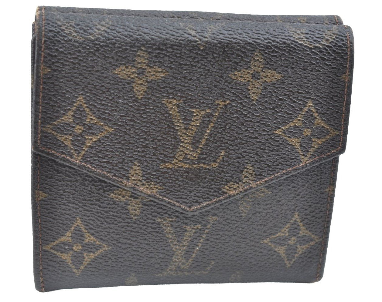 Authentic Louis Vuitton Monogram Porte Monnaie Billets Wallet M61660 LV K5699