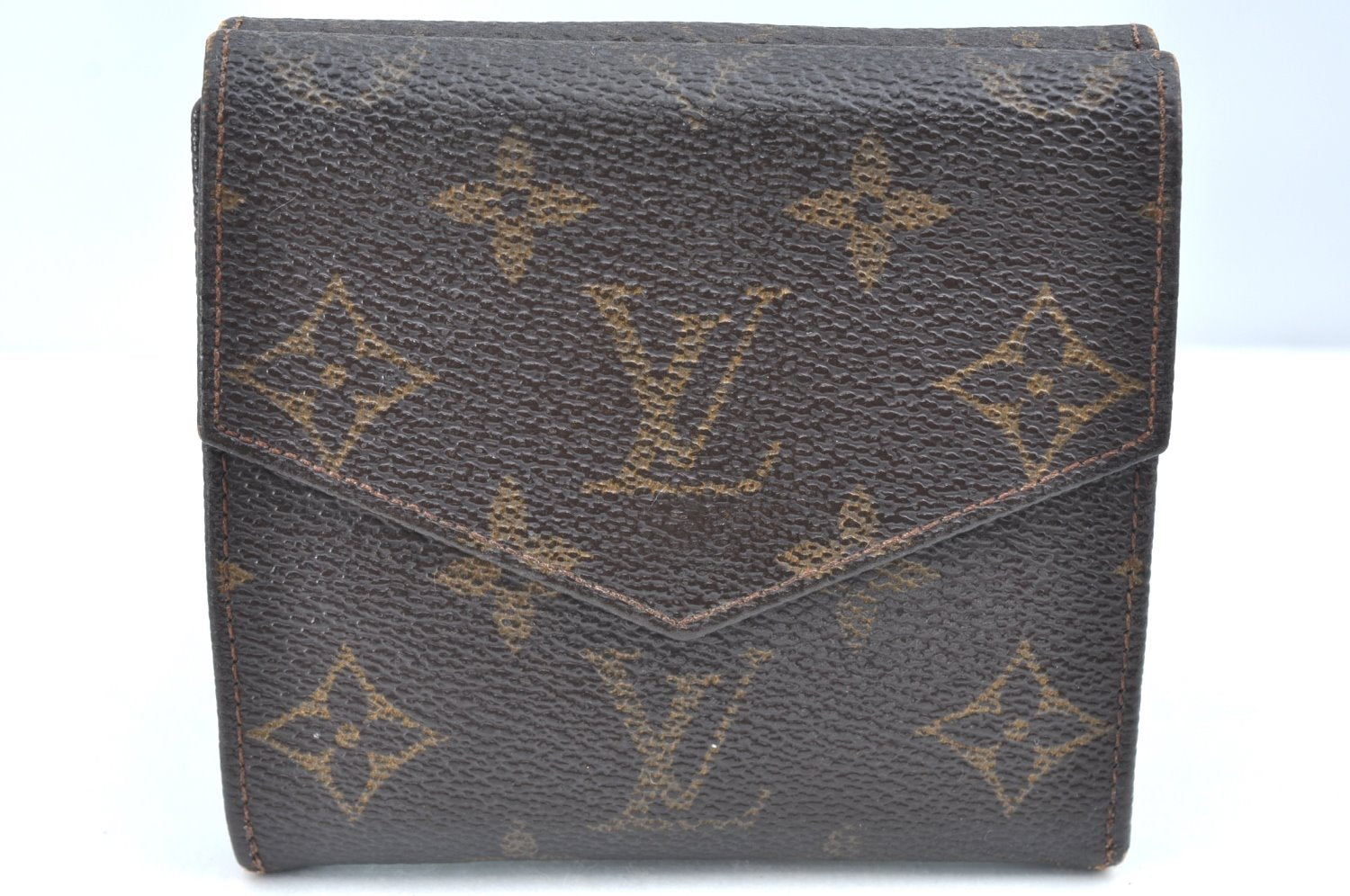 Authentic Louis Vuitton Monogram Porte Monnaie Billets Wallet M61660 LV K5699