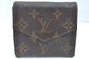 Authentic Louis Vuitton Monogram Porte Monnaie Billets Wallet M61660 LV K5699