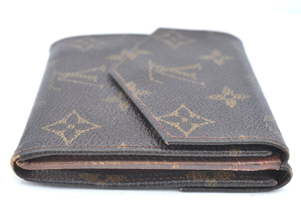 Authentic Louis Vuitton Monogram Porte Monnaie Billets Wallet M61660 LV K5699