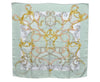 Authentic HERMES Carre 90 Scarf "L'INSTRVCTION DV ROY" Silk Green K5700