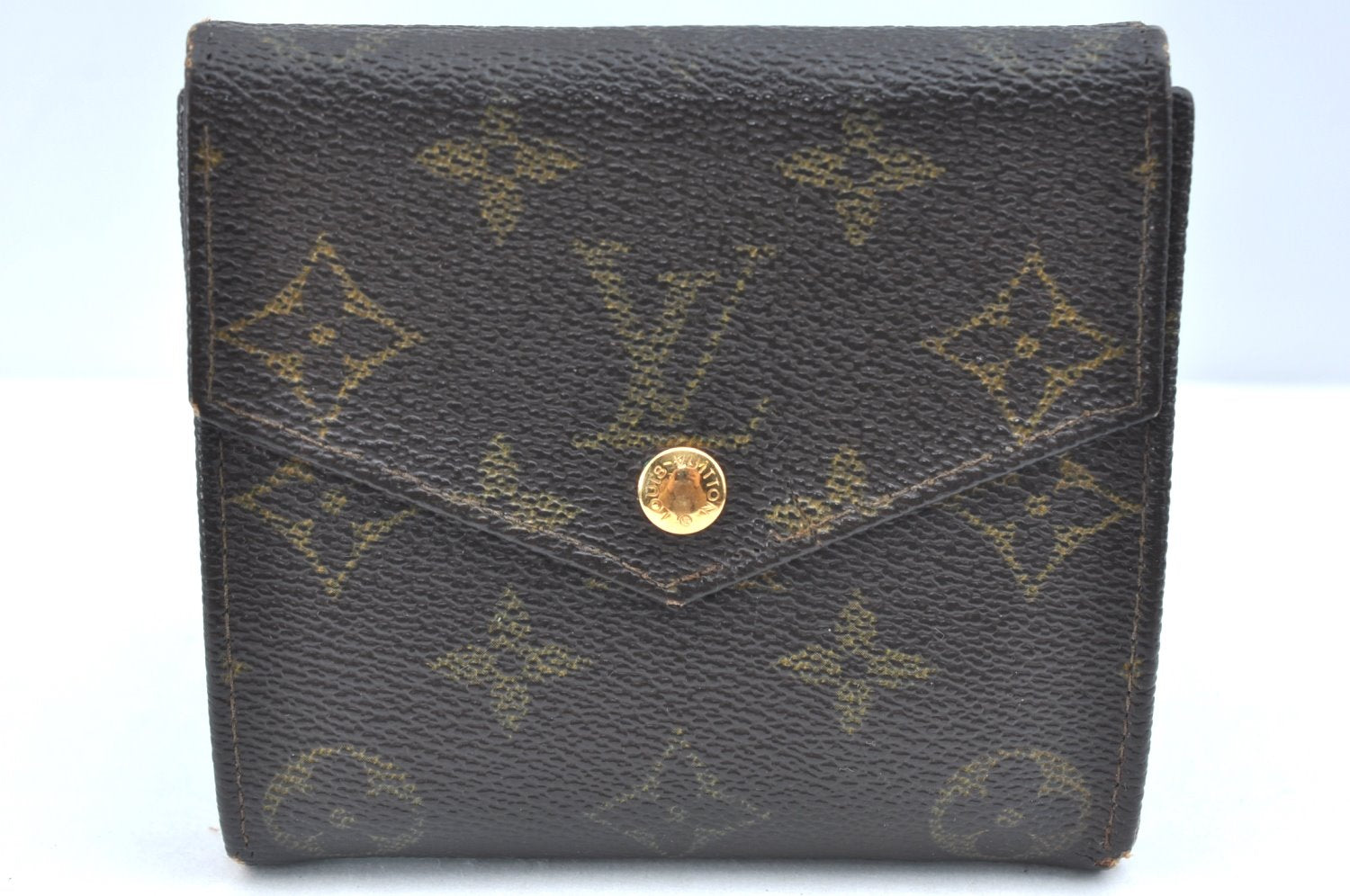 Authentic Louis Vuitton Monogram Porte Monnaie Billets Wallet M61660 LV K5701