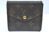 Authentic Louis Vuitton Monogram Porte Monnaie Billets Wallet M61660 LV K5701