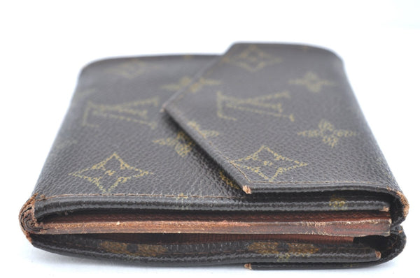 Authentic Louis Vuitton Monogram Porte Monnaie Billets Wallet M61660 LV K5701