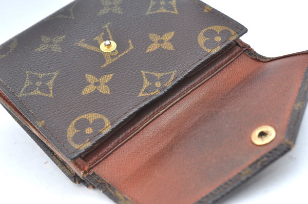 Authentic Louis Vuitton Monogram Porte Monnaie Billets Wallet M61660 LV K5701