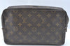 Auth Louis Vuitton Monogram Trousse Toilette 28 Clutch Hand Bag M47522 LV K5703