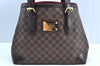 Authentic Louis Vuitton Damier Hampstead MM Shoulder Tote Bag N51204 LV K5705