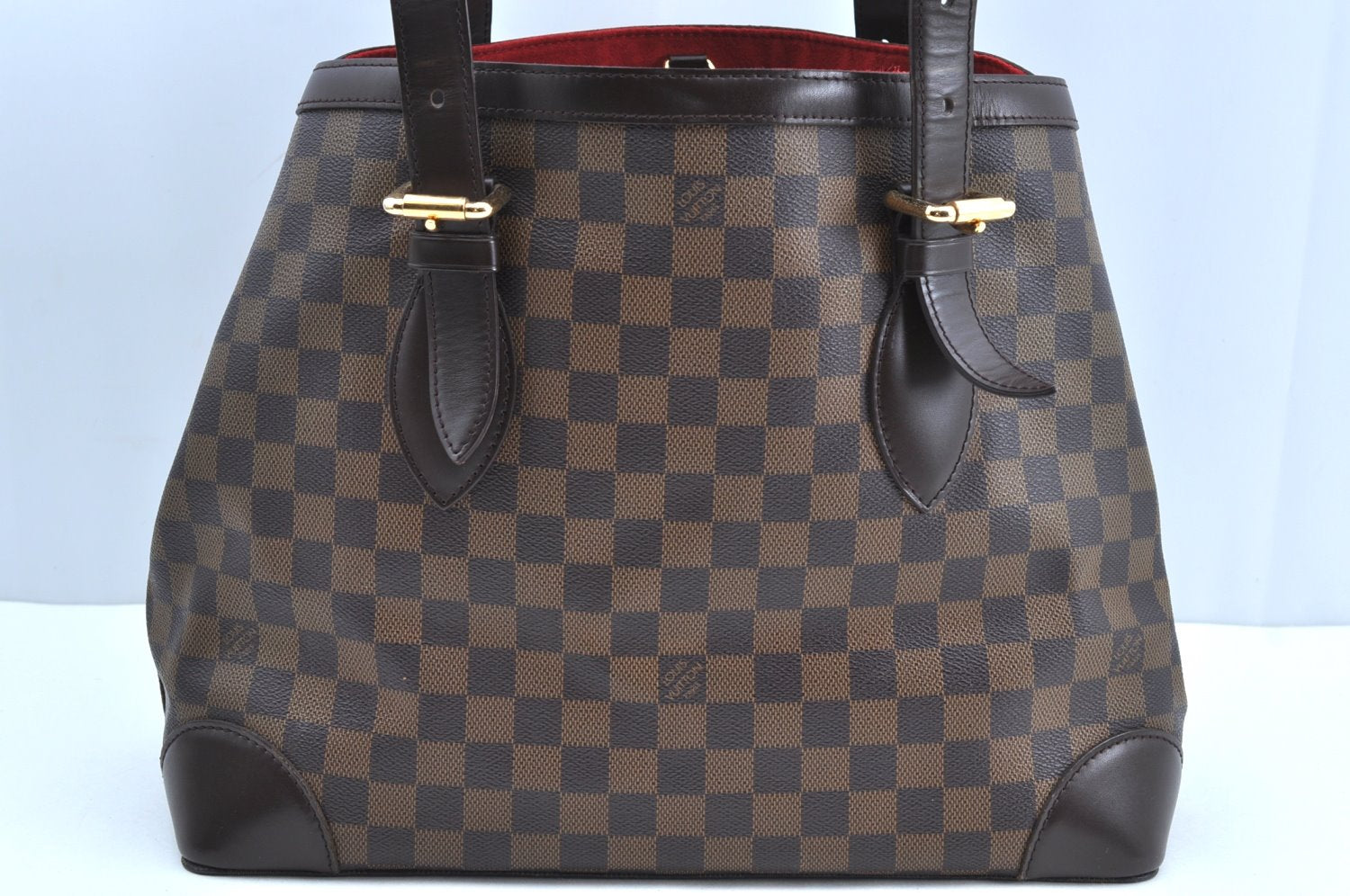 Authentic Louis Vuitton Damier Hampstead MM Shoulder Tote Bag N51204 LV K5705