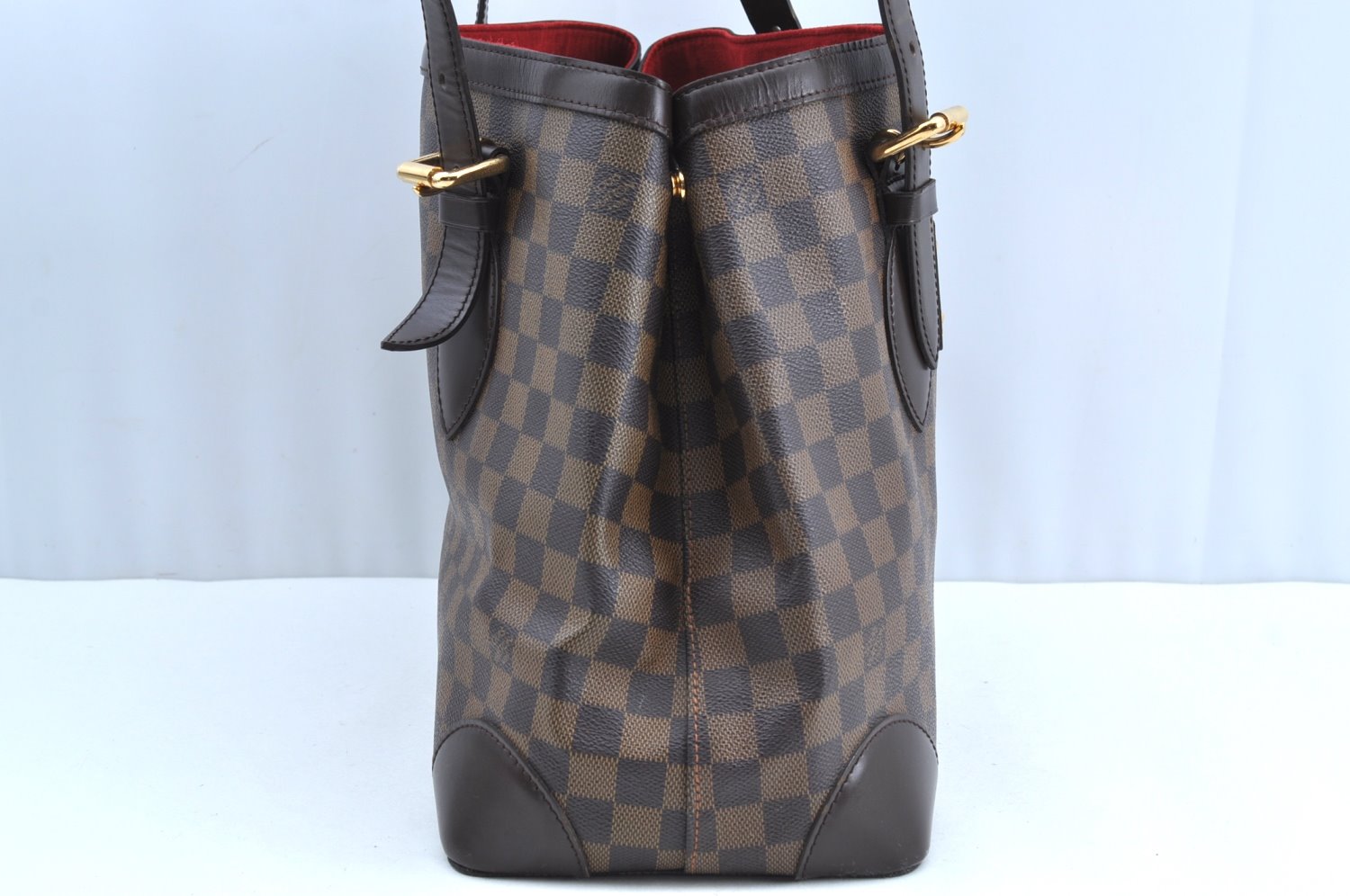 Authentic Louis Vuitton Damier Hampstead MM Shoulder Tote Bag N51204 LV K5705