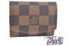 Authentic Louis Vuitton Damier Cufflinks Accessory Case Pouch M64681 LV K5709