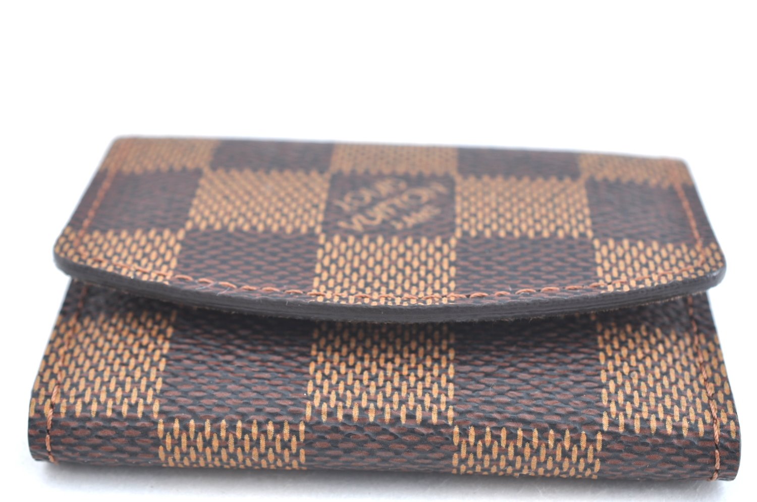 Authentic Louis Vuitton Damier Cufflinks Accessory Case Pouch M64681 LV K5709