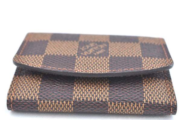 Authentic Louis Vuitton Damier Cufflinks Accessory Case Pouch M64681 LV K5709