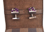 Authentic Louis Vuitton Damier Cufflinks Accessory Case Pouch M64681 LV K5709