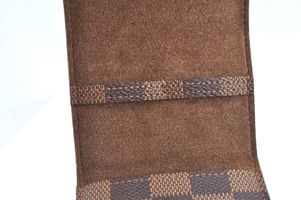 Authentic Louis Vuitton Damier Cufflinks Accessory Case Pouch M64681 LV K5709