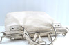 Authentic GUCCI Vintage 2Way Shoulder Tote Bag Leather 232949 White K5716
