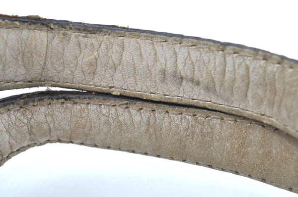 Authentic GUCCI Vintage 2Way Shoulder Tote Bag Leather 232949 White K5716