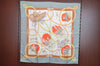 Authentic HERMES Carre 90 Scarf "CHARREADA" Silk Gray K5717