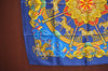 Authentic HERMES Carre 90 Scarf "LUNA PARK" Silk Blue Box K5730