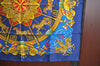 Authentic HERMES Carre 90 Scarf "LUNA PARK" Silk Blue Box K5730