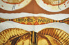 Authentic HERMES Carre 90 Scarf "PERSONA" Silk White K5736