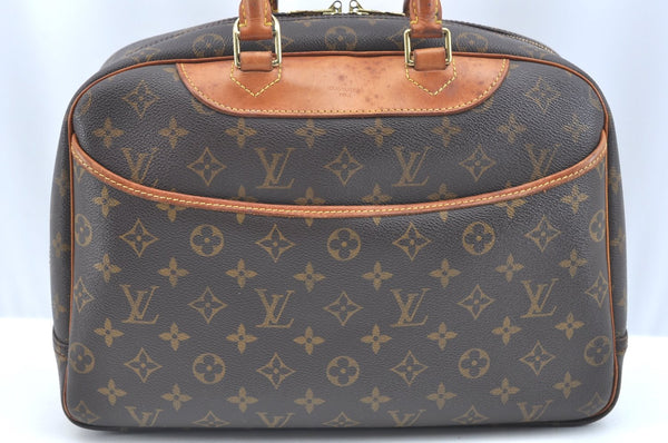 Authentic Louis Vuitton Monogram Deauville Hand Bag M47270 LV K5738