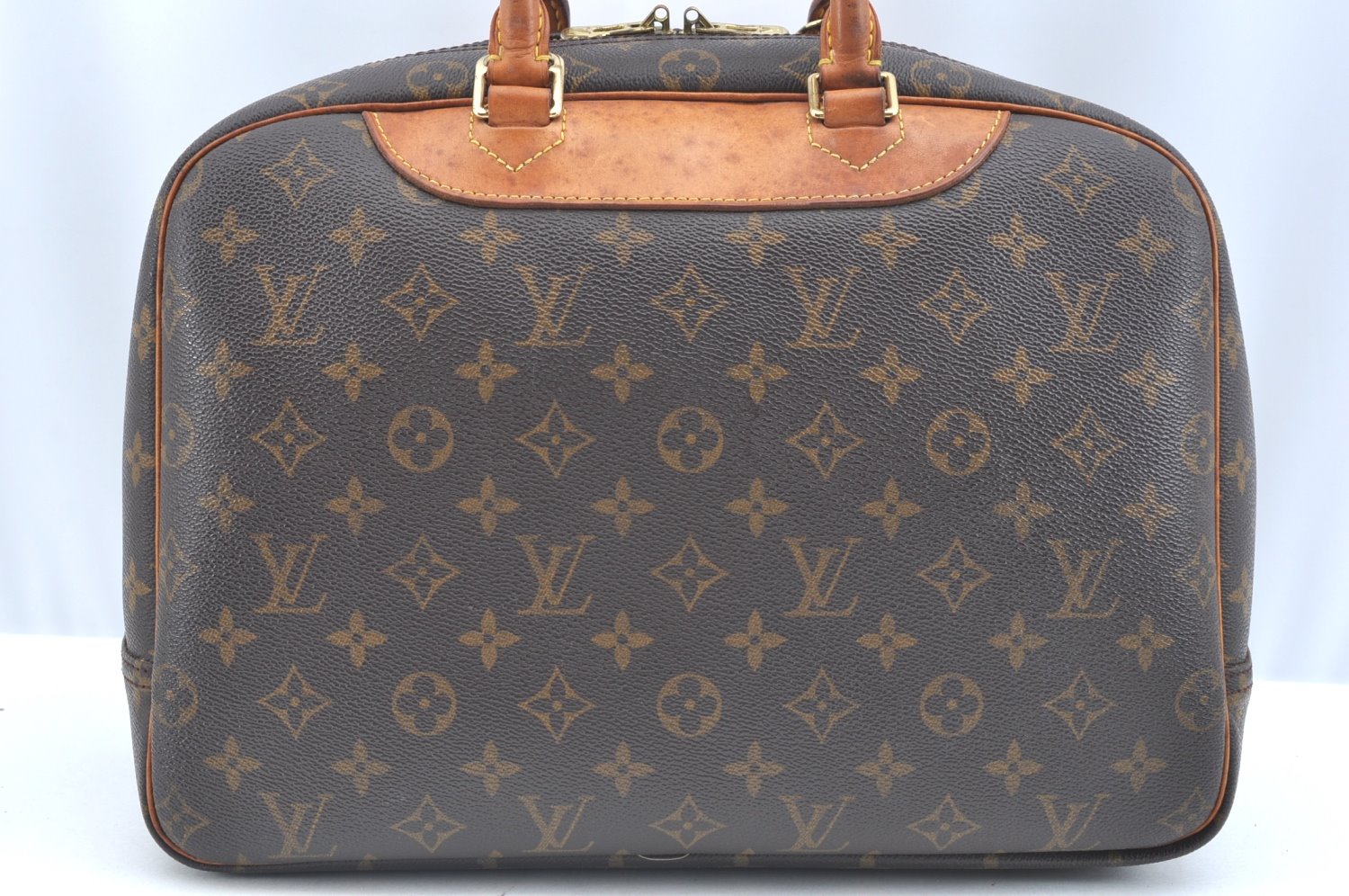 Authentic Louis Vuitton Monogram Deauville Hand Bag M47270 LV K5738