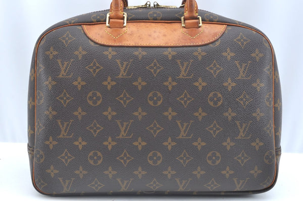 Authentic Louis Vuitton Monogram Deauville Hand Bag M47270 LV K5738