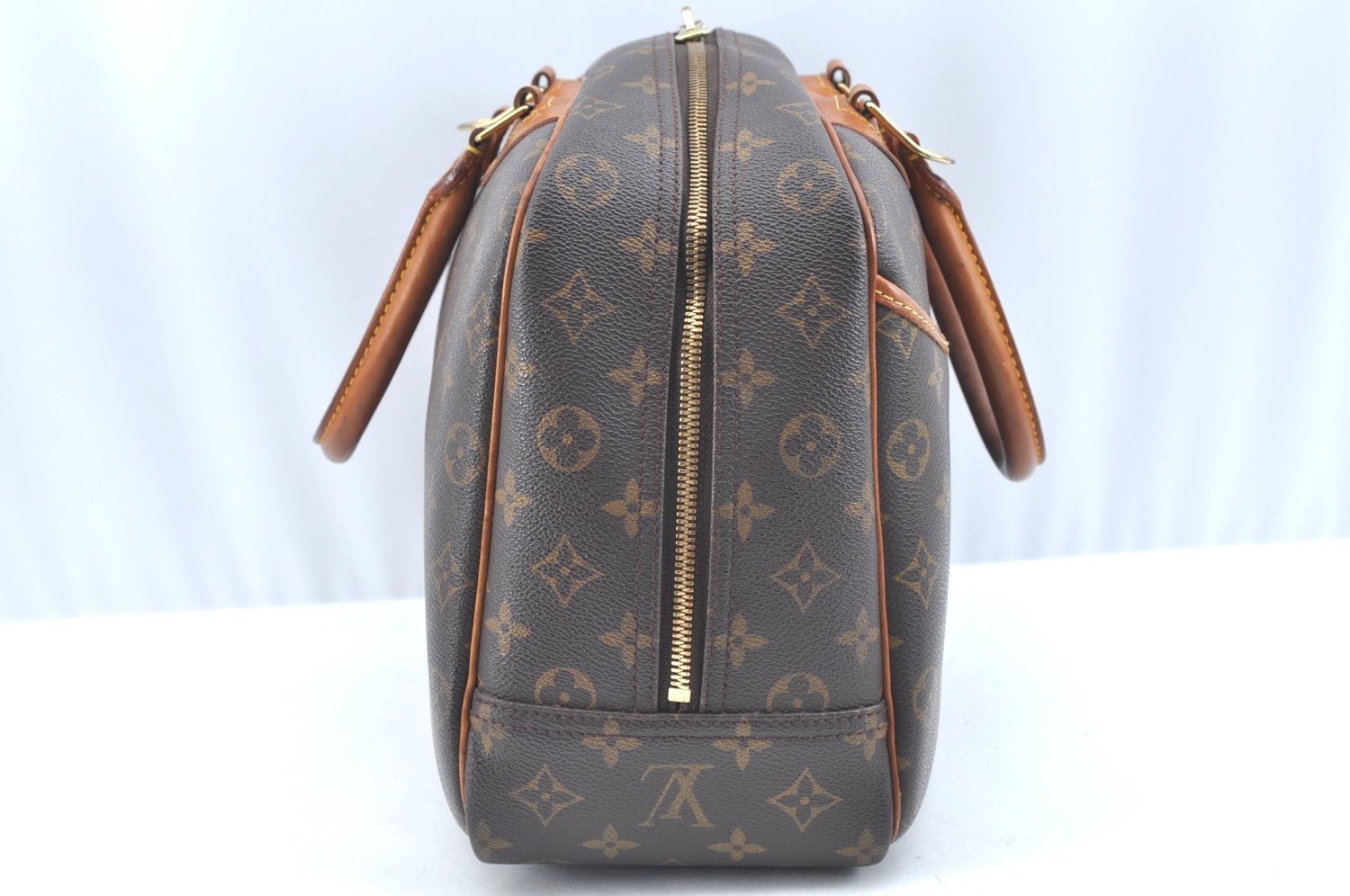 Authentic Louis Vuitton Monogram Deauville Hand Bag M47270 LV K5738
