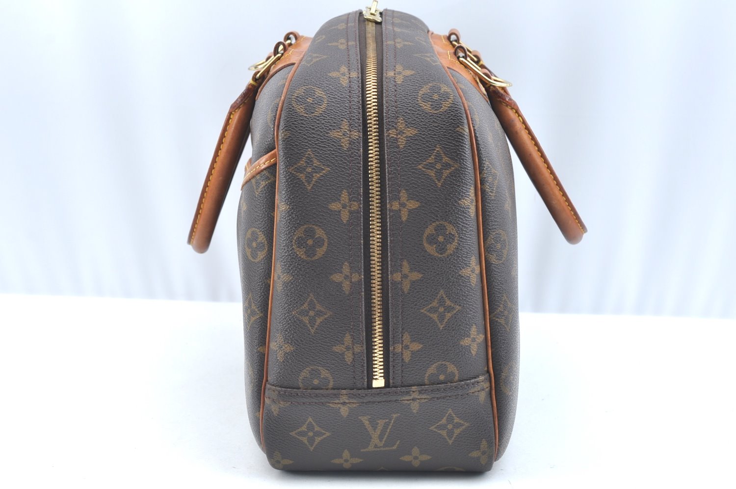 Authentic Louis Vuitton Monogram Deauville Hand Bag M47270 LV K5738