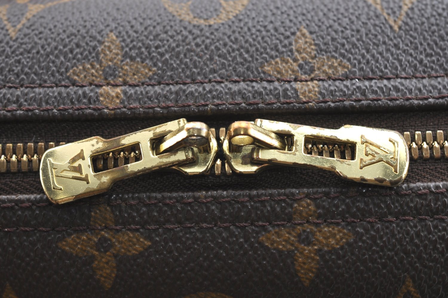 Authentic Louis Vuitton Monogram Deauville Hand Bag M47270 LV K5738