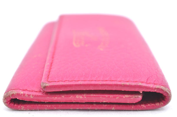 Authentic GUCCI Swing Vintage 6 Six Hooks Key Case Leather 354499 Pink K5739