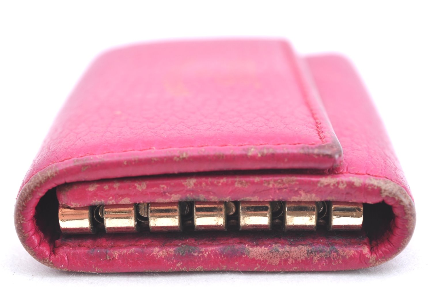 Authentic GUCCI Swing Vintage 6 Six Hooks Key Case Leather 354499 Pink K5739