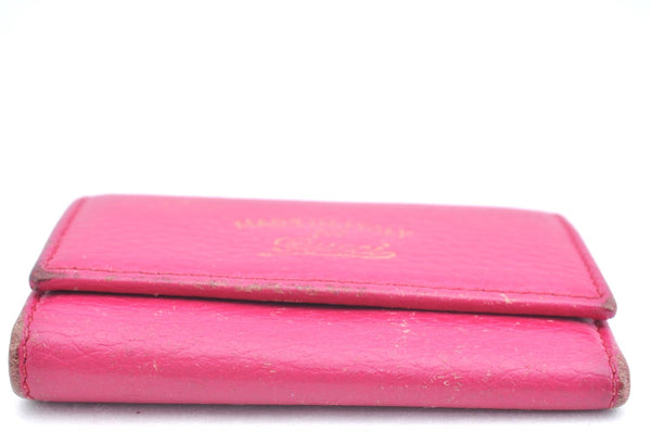 Authentic GUCCI Swing Vintage 6 Six Hooks Key Case Leather 354499 Pink K5739