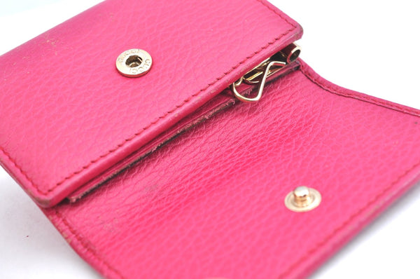 Authentic GUCCI Swing Vintage 6 Six Hooks Key Case Leather 354499 Pink K5739